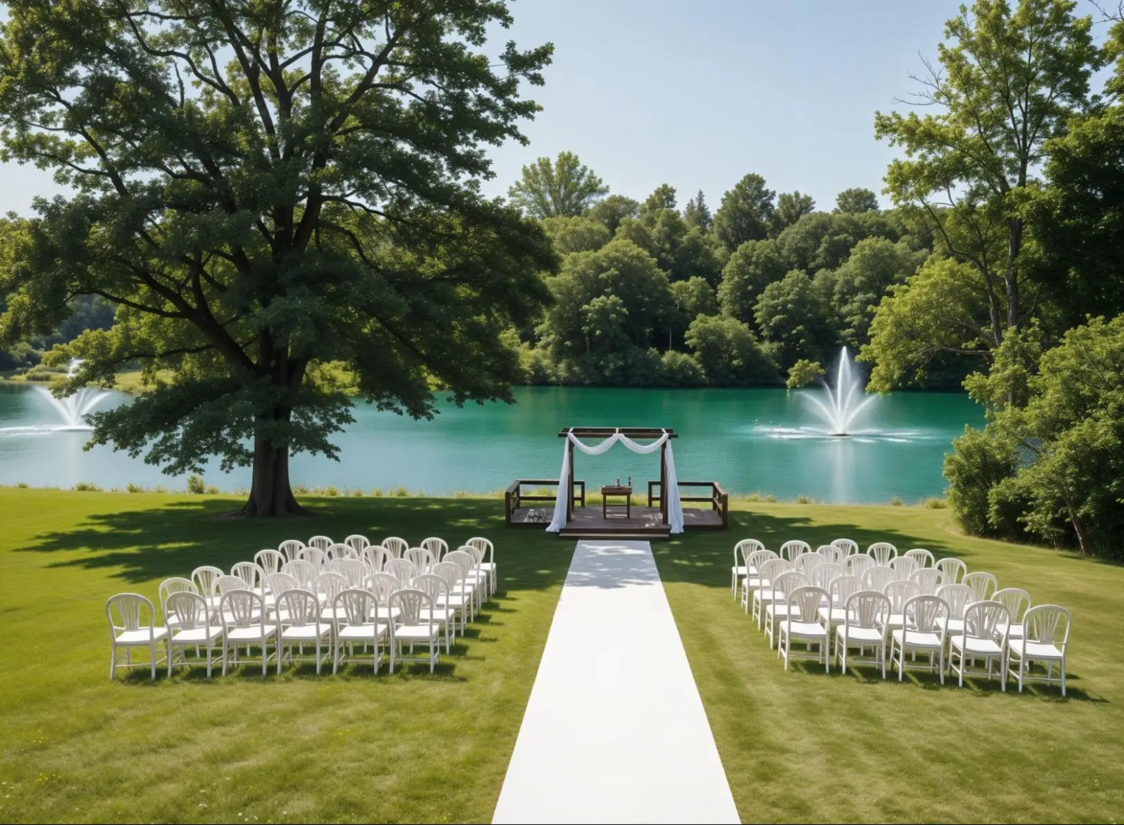 the grand ceremony site by the pond the grand ceremony site by the pond