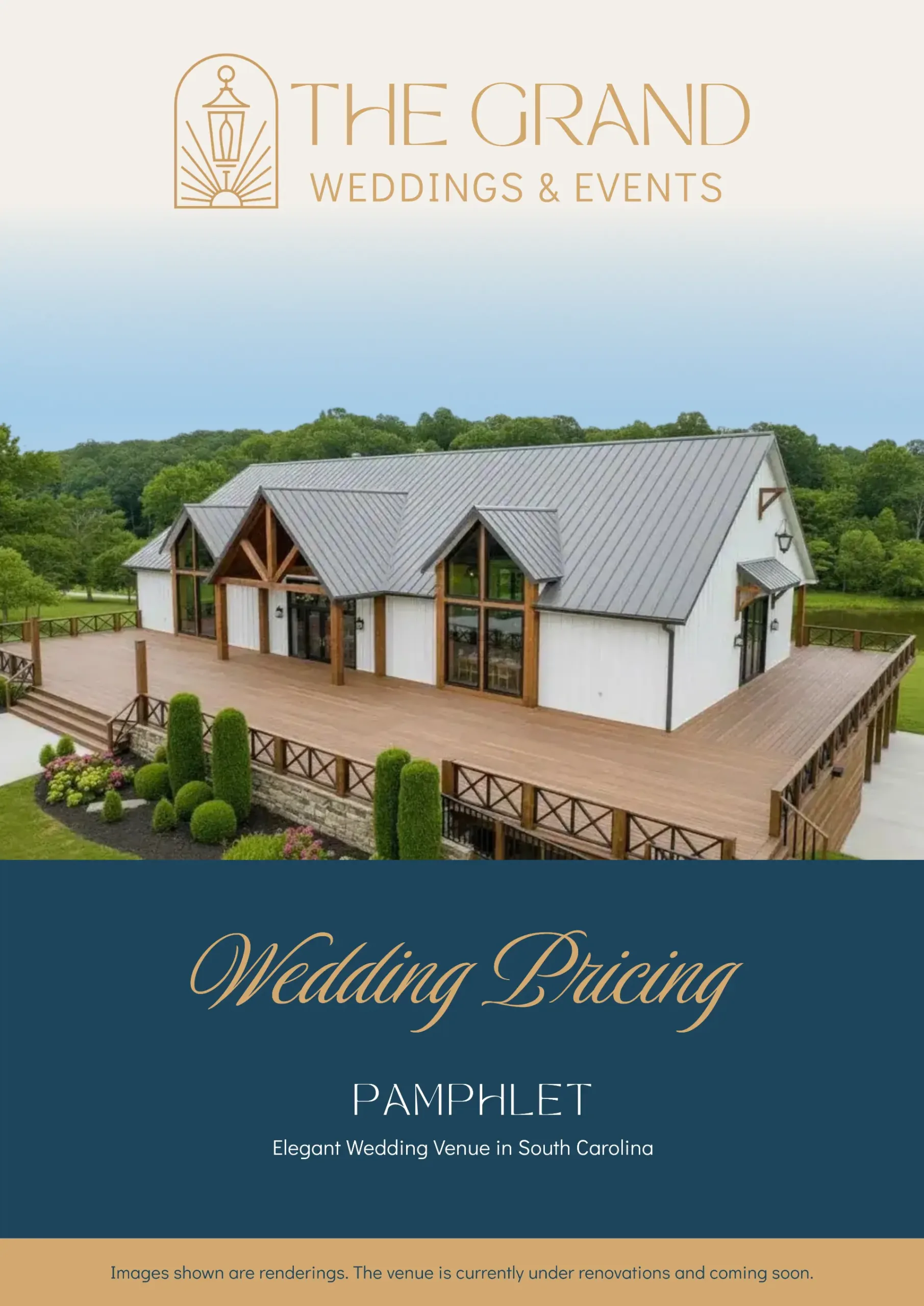 The Grand Wedding Pricing Pamphlet Cover